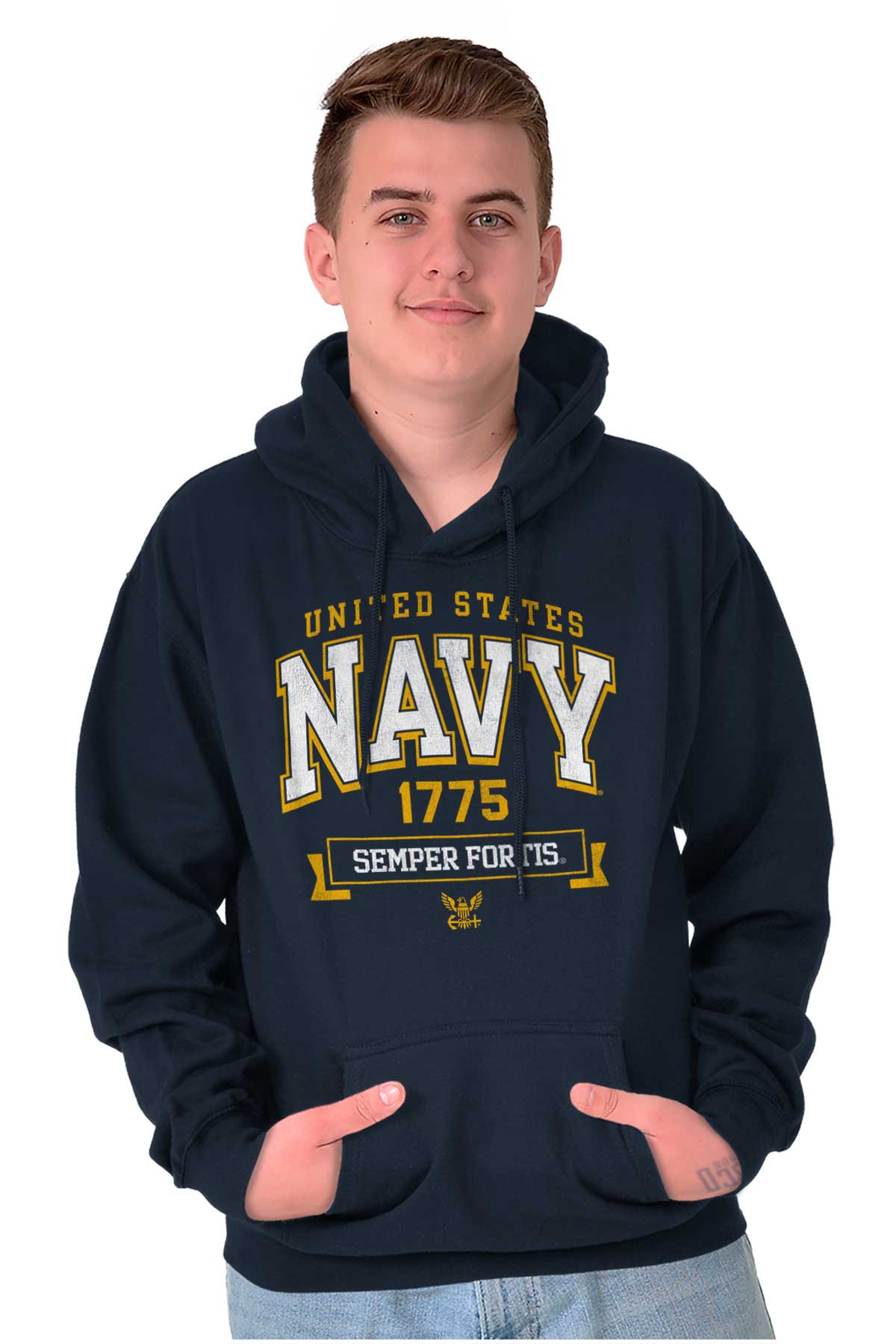 Semper Fortis Hoodie-Direct To Garment Print-Brisco Apparel