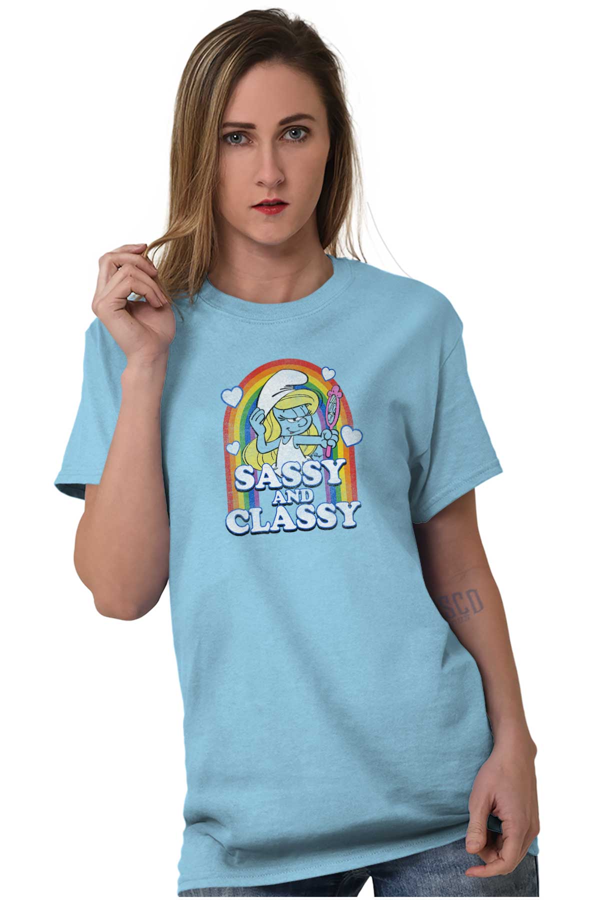 Sassy Classy Smurfette T Shirt | The Smurfs | Brisco Brands