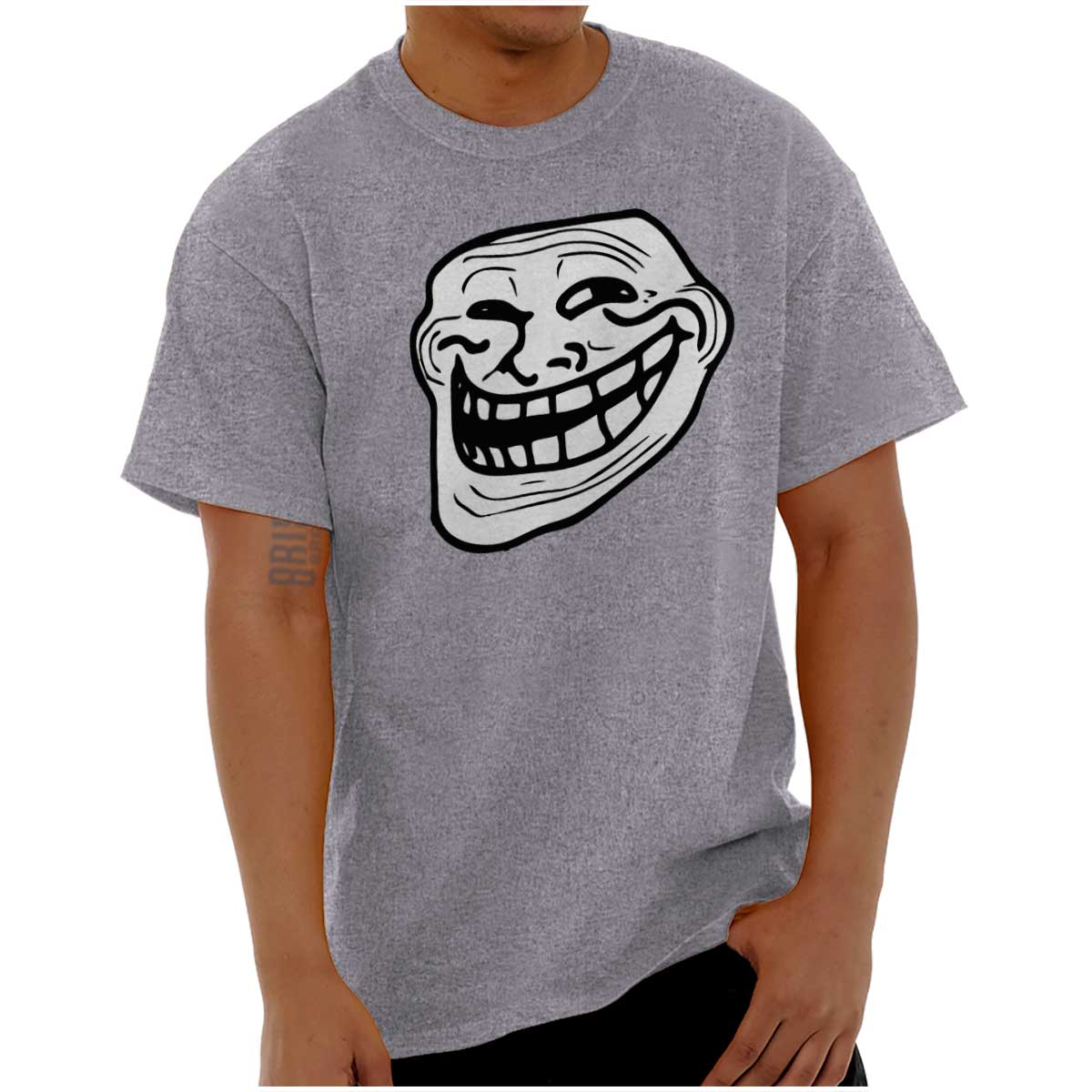  Epic Troll Face T-Shirt  Realistic Design Dank Meme Tee :  Clothing, Shoes & Jewelry