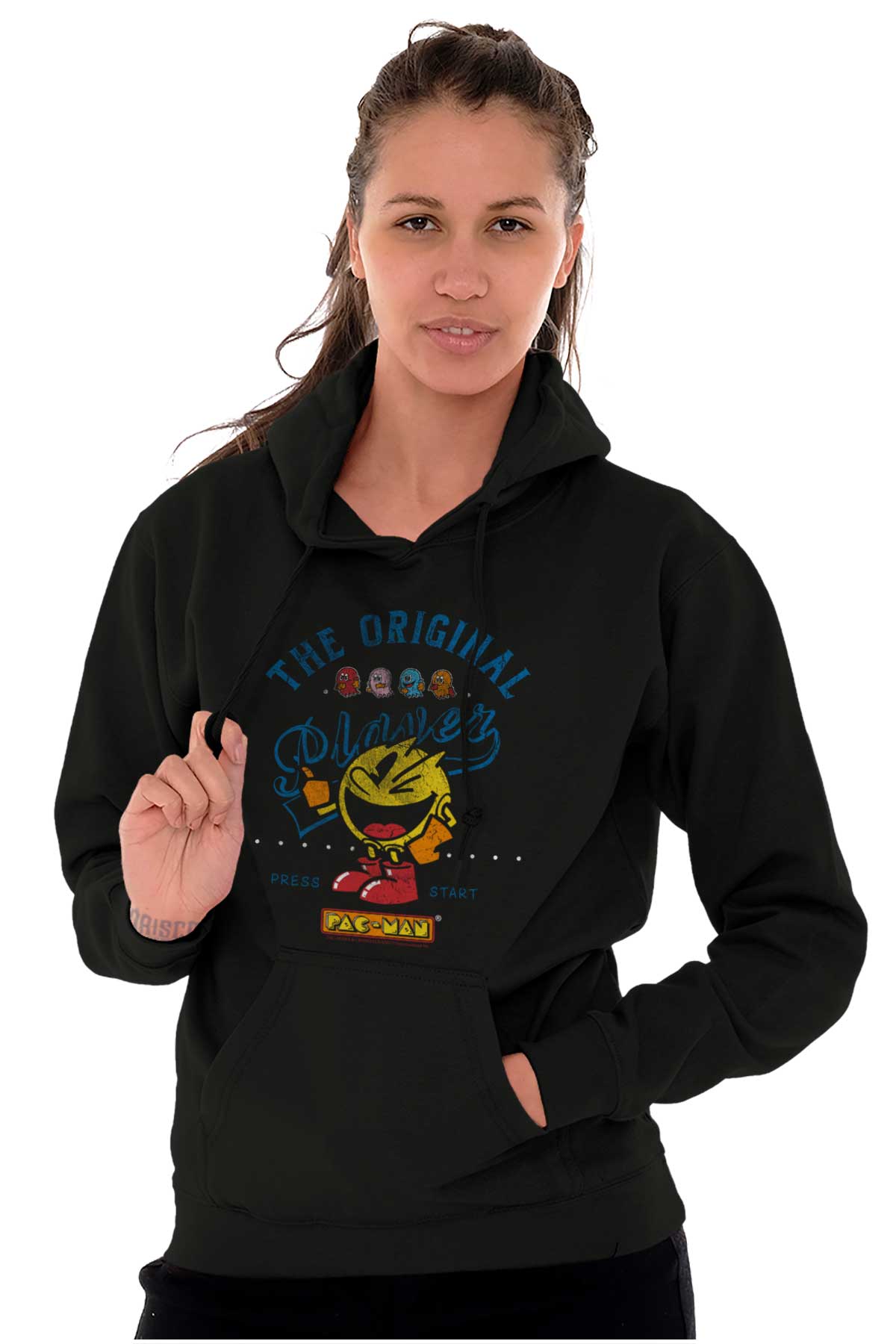 Pac man 2024 hoodie black