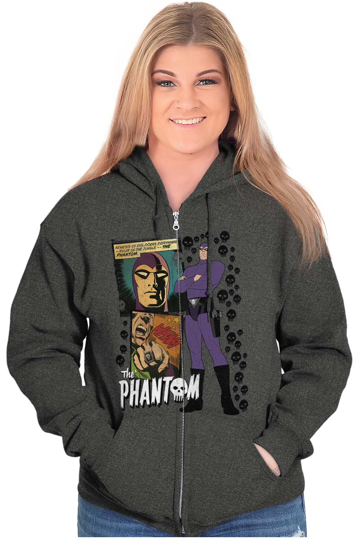 the Phantom Comic Panel Hoodie, The Phantom