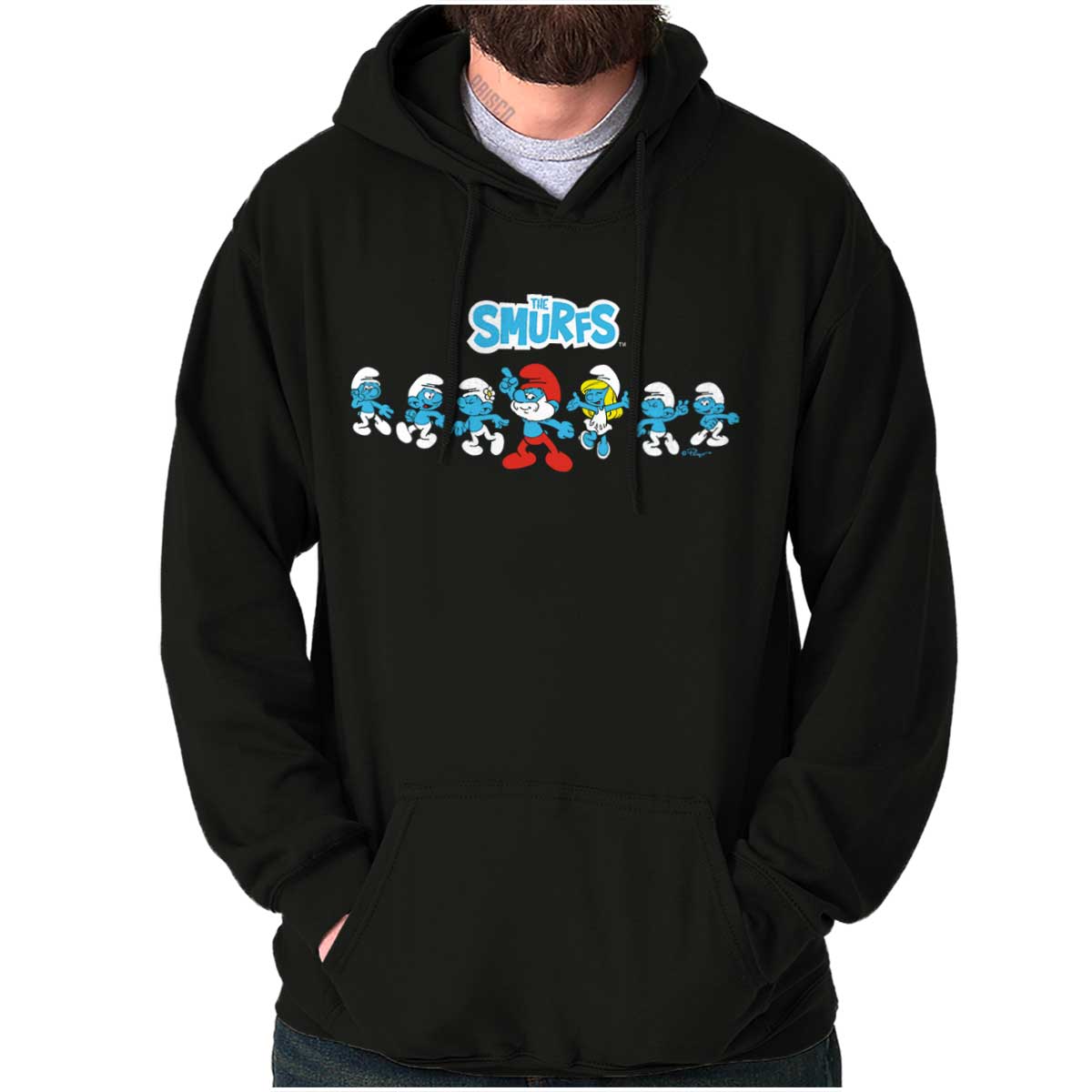 the Smurfs 80s Cartoon Hoodie | The Smurfs | Brisco Brands – Brisco Apparel