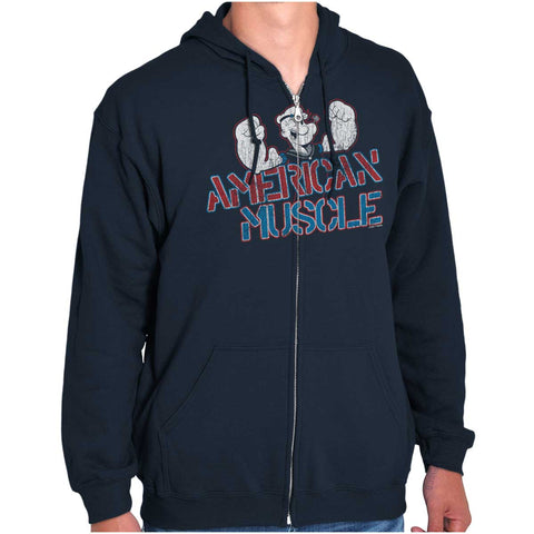 American hot sale muscle hoodie