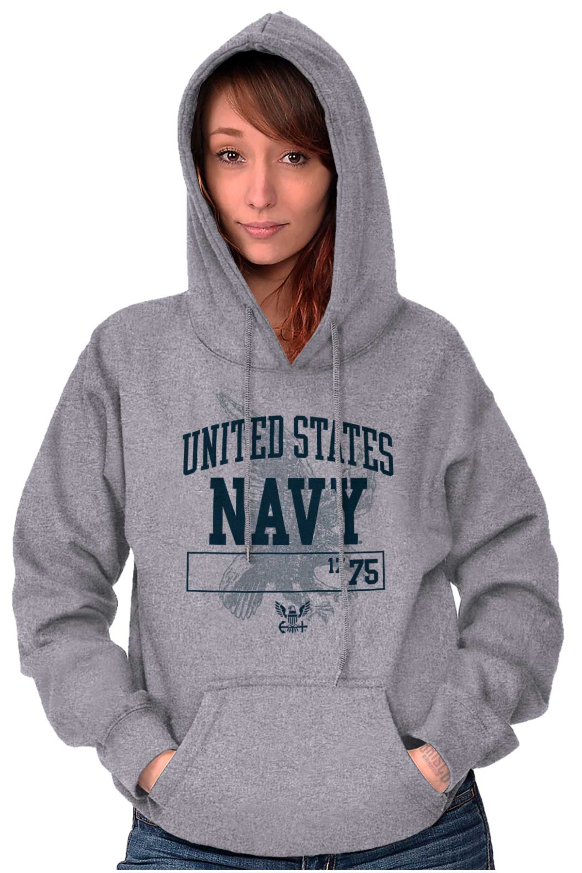 United States Navy Hoodie-Direct To Garment Print-Brisco Apparel