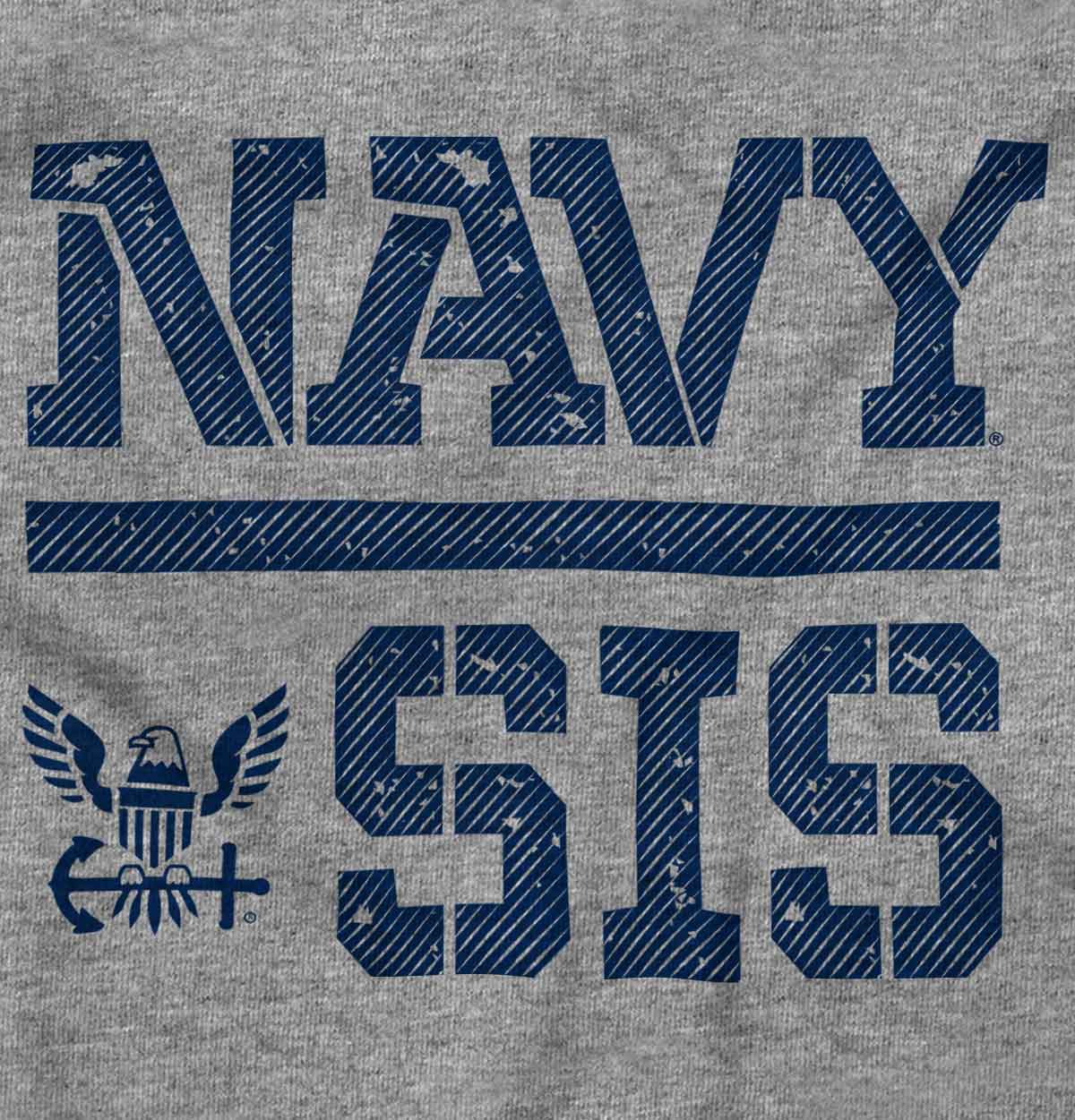 Navy Sis Romper Bodysuit-Direct To Garment Print-Brisco Apparel