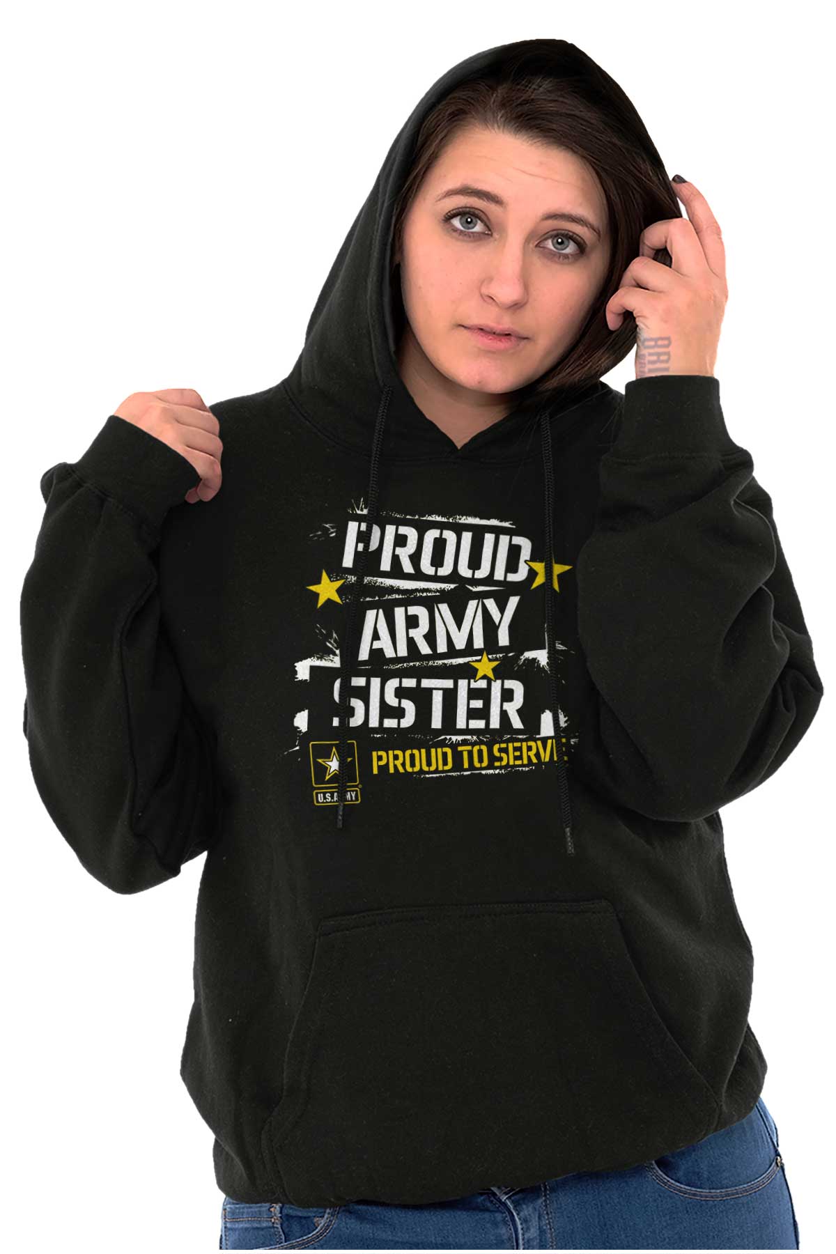 Proud army store sister hoodies